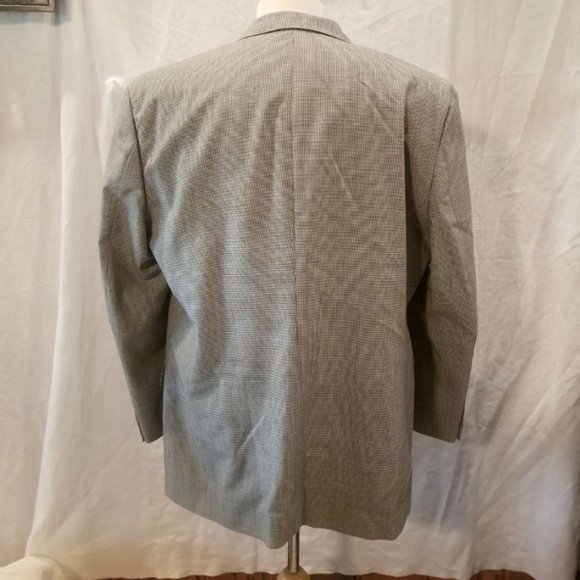 Vintage Oleg Cassini houndstooth mens sport jacket VGC 46r - Picture 5 of 10